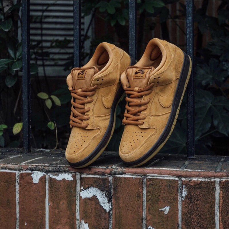 nike/耐克 sb dunk low 男女同款 2021新款 摩卡 小麦色 麂皮 情侣