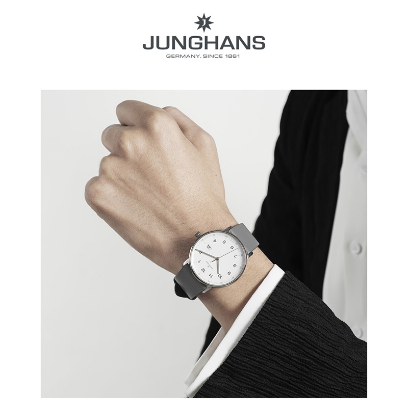 Junghans/荣汉斯FORM系列慕尼黑表展款简约时尚防水石英女表