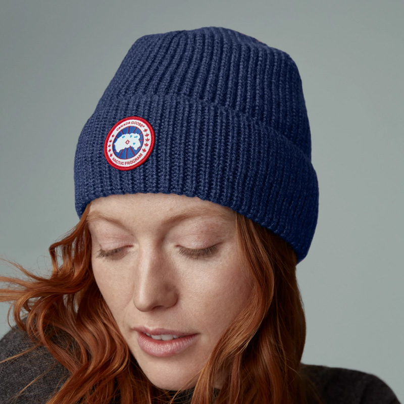 【canada goose加拿大鹅 帽子】canada goose/加拿大鹅 男女同款蓝色