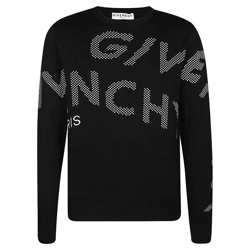 givenchy/纪梵希 20秋冬 男士 黑色 百搭 字母logo 男卫衣 bm90cv40b6