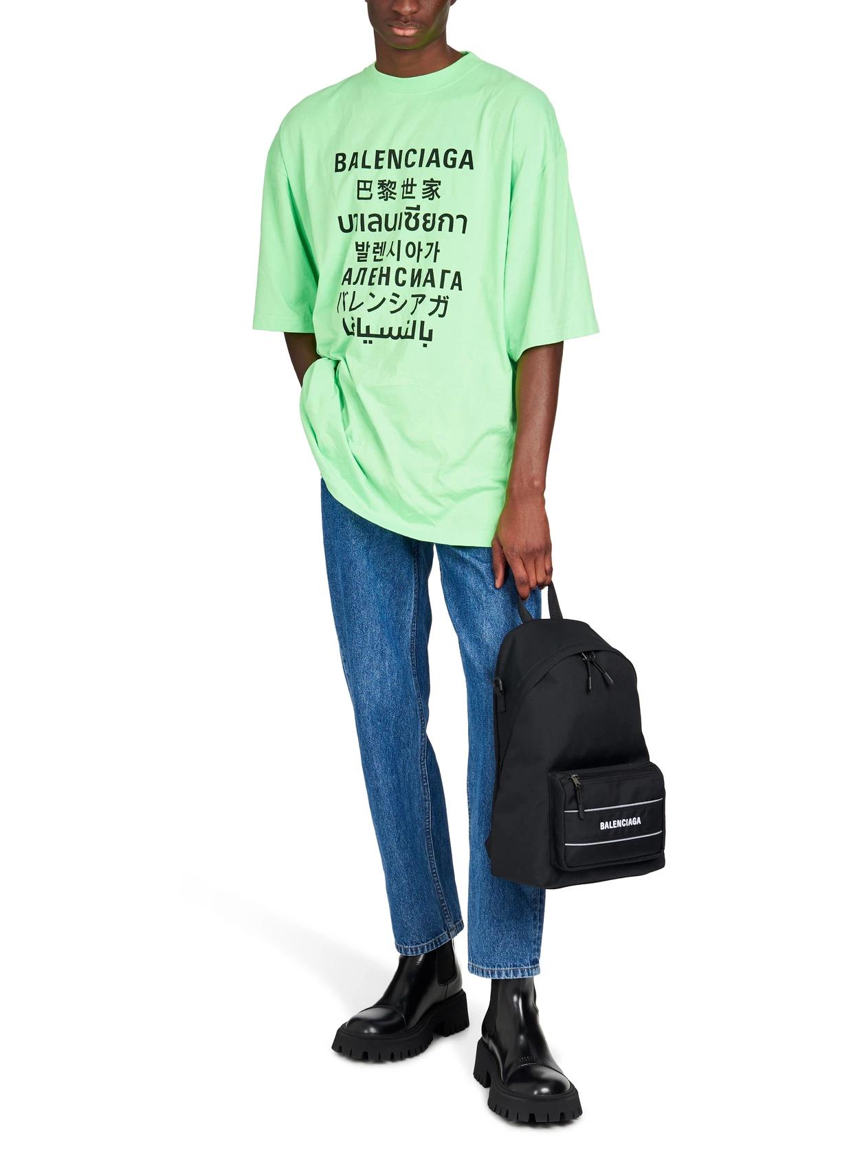 【包邮包税】 balenciaga巴黎世家 21年春夏 男士 短袖t恤 bal3nfnc