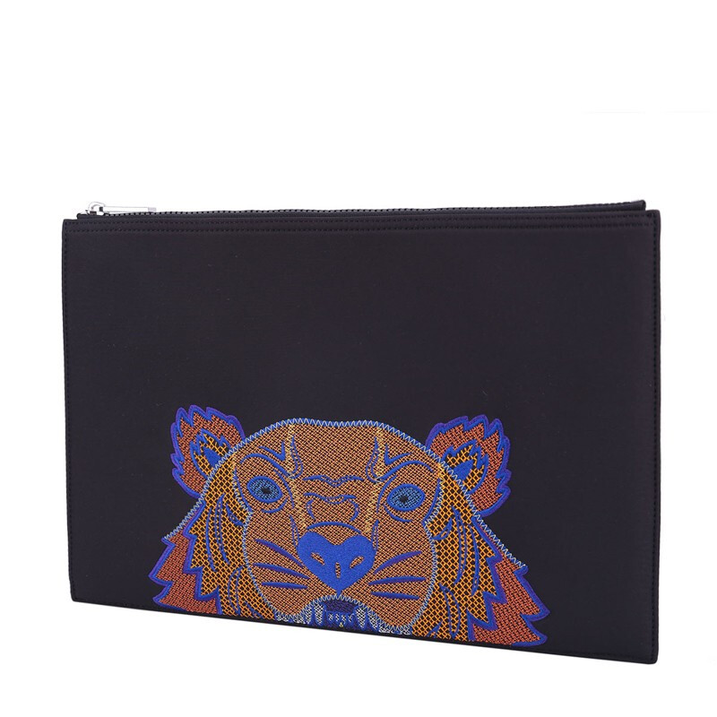 kenzo/高田贤三 手拿包 男士手包 尼龙材质虎头印花 5pm322 f22 99a