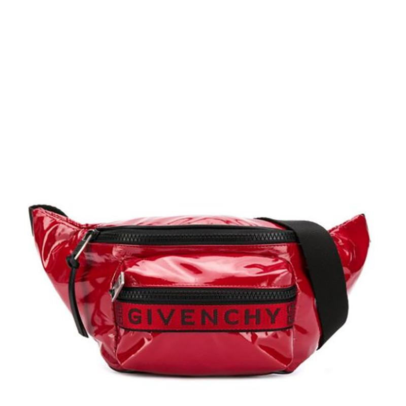 【包邮包税】givenchy/纪梵希 女包 字母logo 女士红色时尚百搭腰包胸