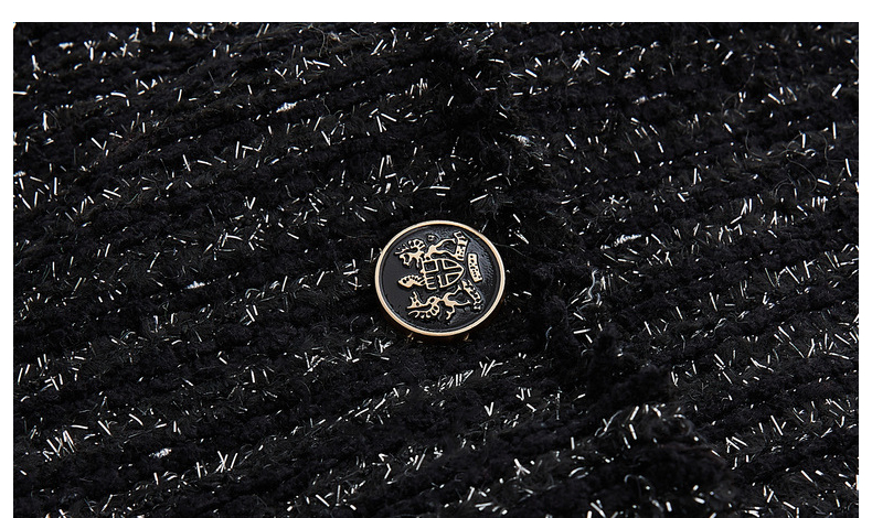 wear】 2021早春新品 女士夹克 圆领夹克粗花呢竖条纹短款外套140311