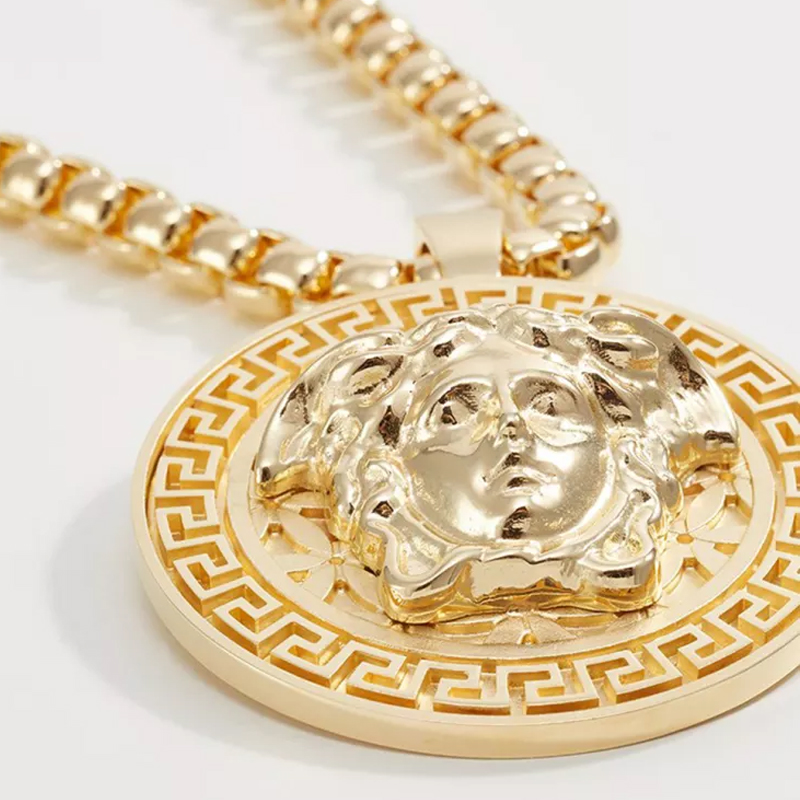 versace jeans/范思哲牛仔 项链 范思哲 男士美杜莎金属时尚项链 dg