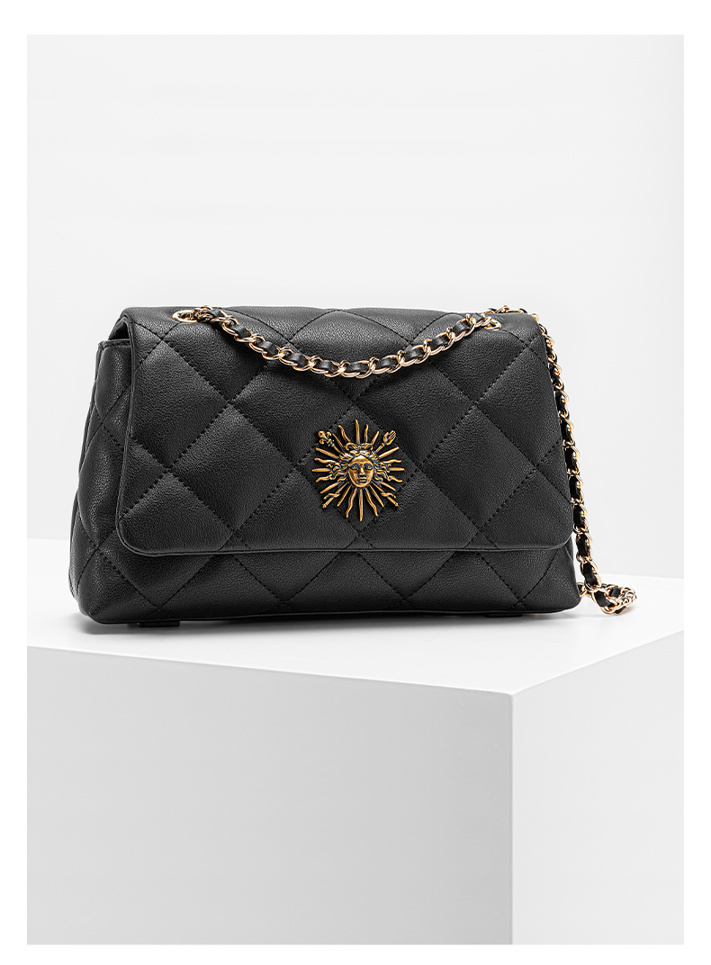 vh女包包2021新款vanessa hogan/vanessa hogan 牛皮时尚设计菱格软包