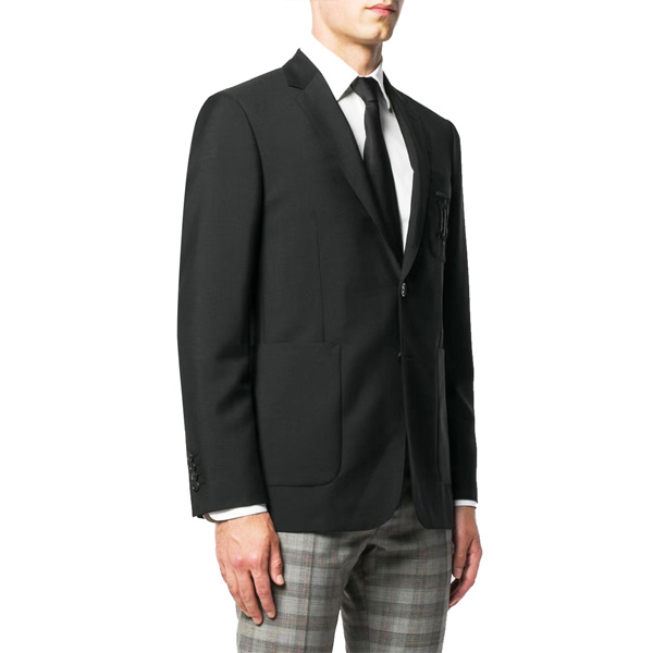 burberry/博柏利 burberry 巴宝莉 绵羊毛黑色男士单件西装 男士西服