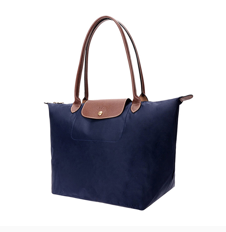 【包税】longchamp/珑骧 le pliage系列女士纯色尼龙大号长柄可折叠