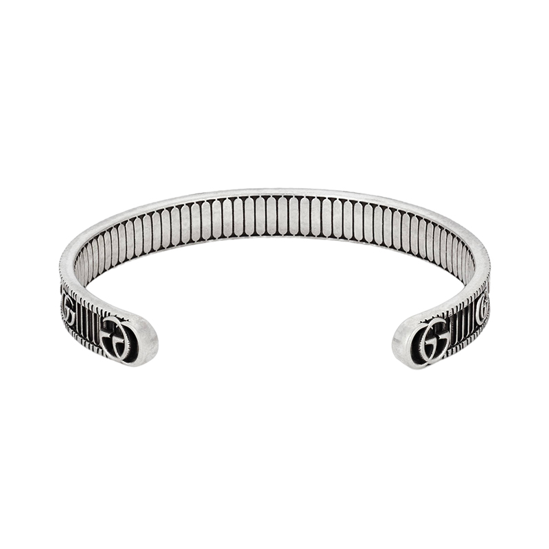 【预售2周左右发货】gucci/古驰 双g纯银手镯
