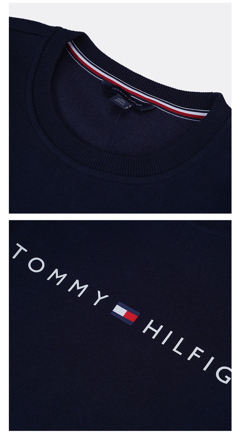 【包稅】tommy hilfiger/唐美.希緋格 女士字母logo圓領衛衣 76a7089