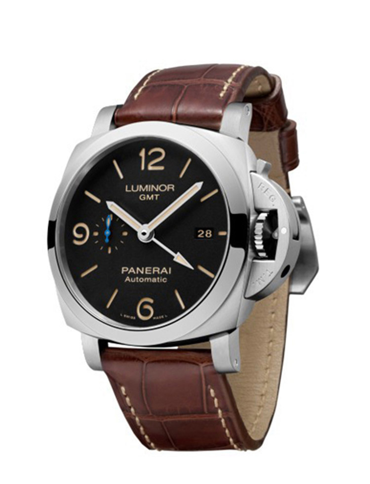 PANERAI/沛纳海 沛纳海-LUNINOR1950系列 钢 黑面棕鳄44#PAM01320