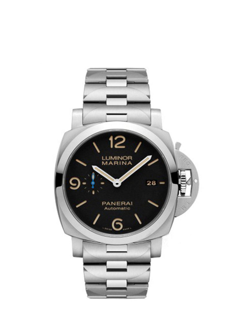 PANERAI/沛纳海 沛纳海-LUNINOR系列 全钢黑面9点小秒针 自动44# PAM00723