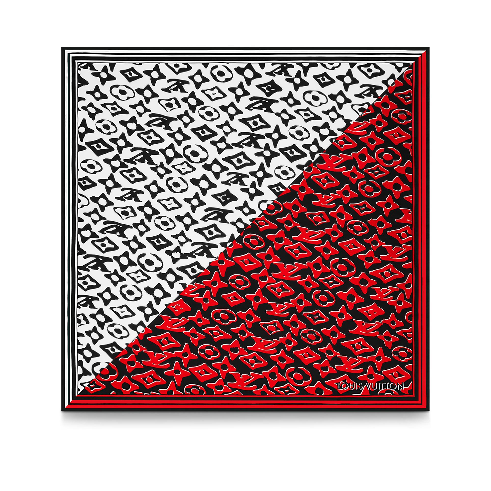 【包邮包税】 lv路易威登 21年春夏 女士 lv x uf 方巾 丝巾 m76554