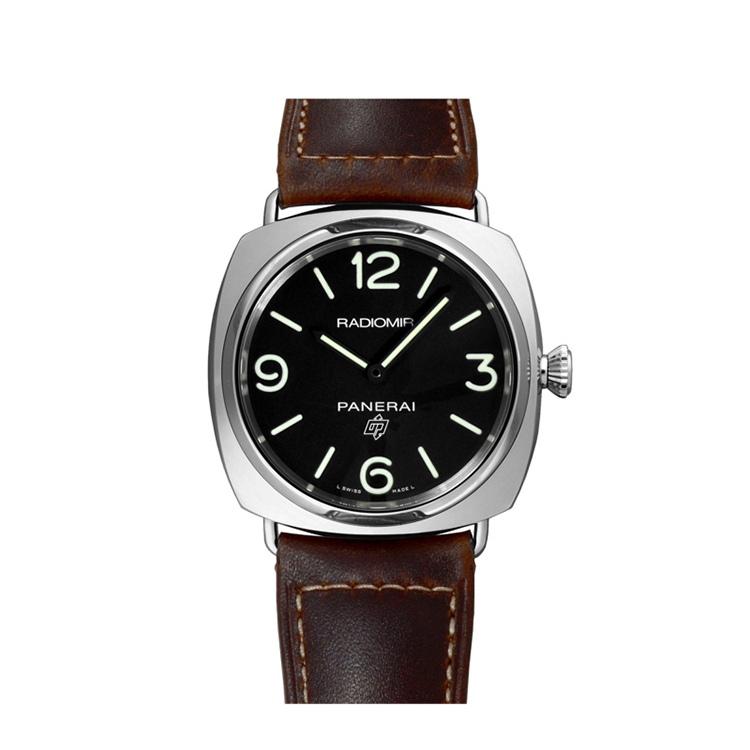 PANERAI/沛纳海  RADIOMIR系列黑面棕牛皮带手动机械男士腕表 PAM00753