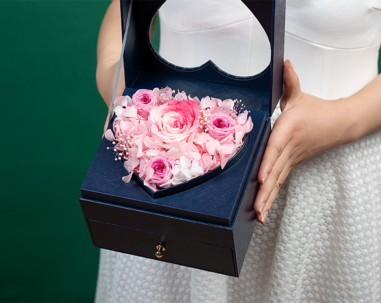 FLOWERSONG/守护初心心形迪奥Dior#999Dior#520双口红礼盒（炽热红/少女粉）