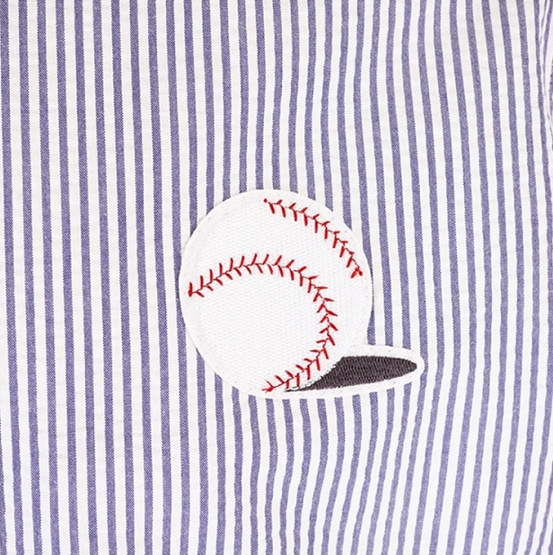 thom browne/thom browne 刺绣图案春秋条纹棒球衣男士夹克