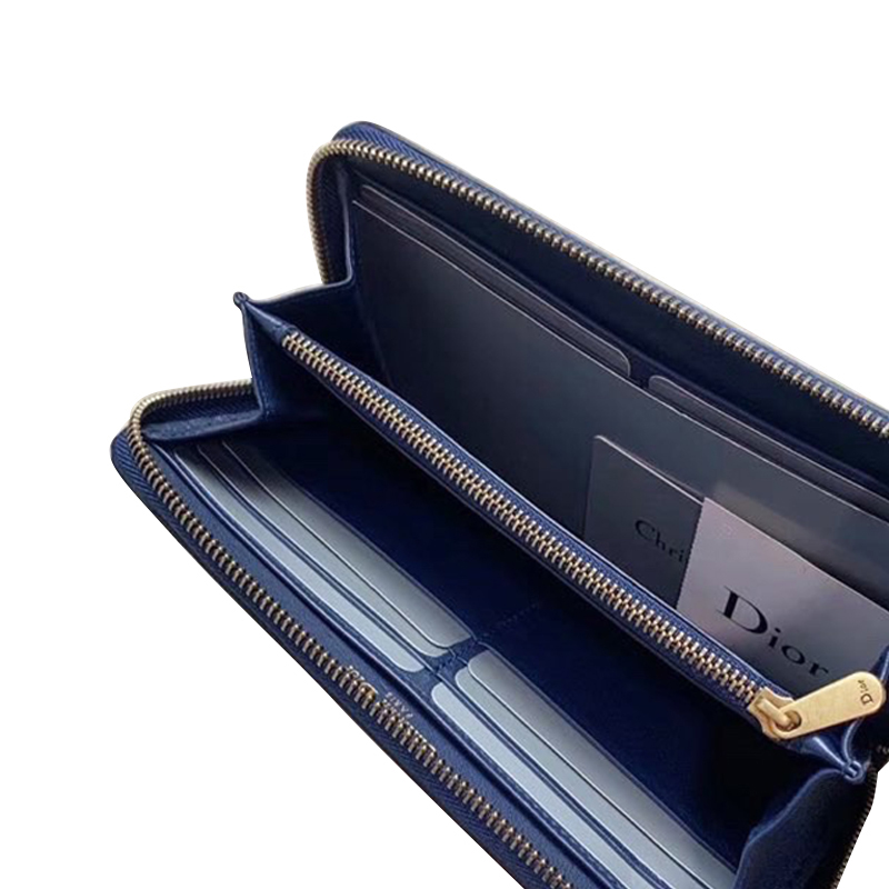 dior/迪奥皮质钱包手包小牛皮深蓝色ay