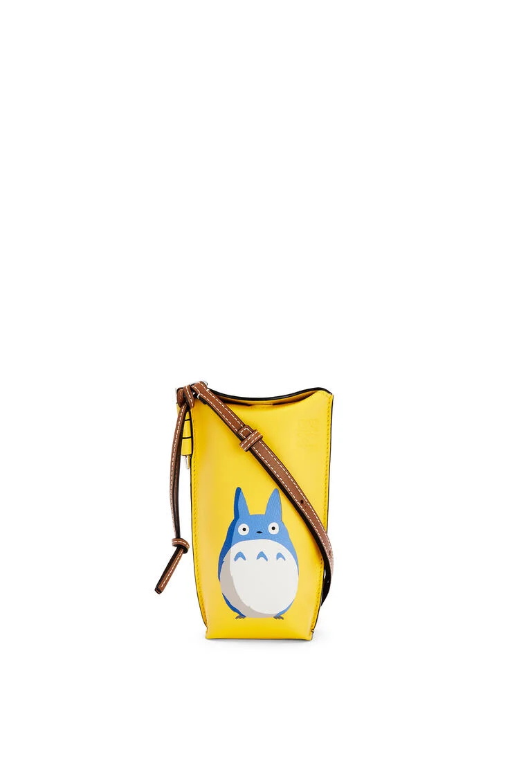 【龙猫toroto联名款】loewe/罗意威 柔软牛皮革龙猫 gate pocket 手袋