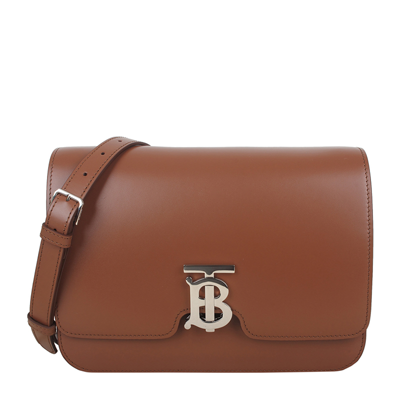burberry/博柏利 女士tb中号专属标识皮革锁扣包手拿包单肩斜挎包