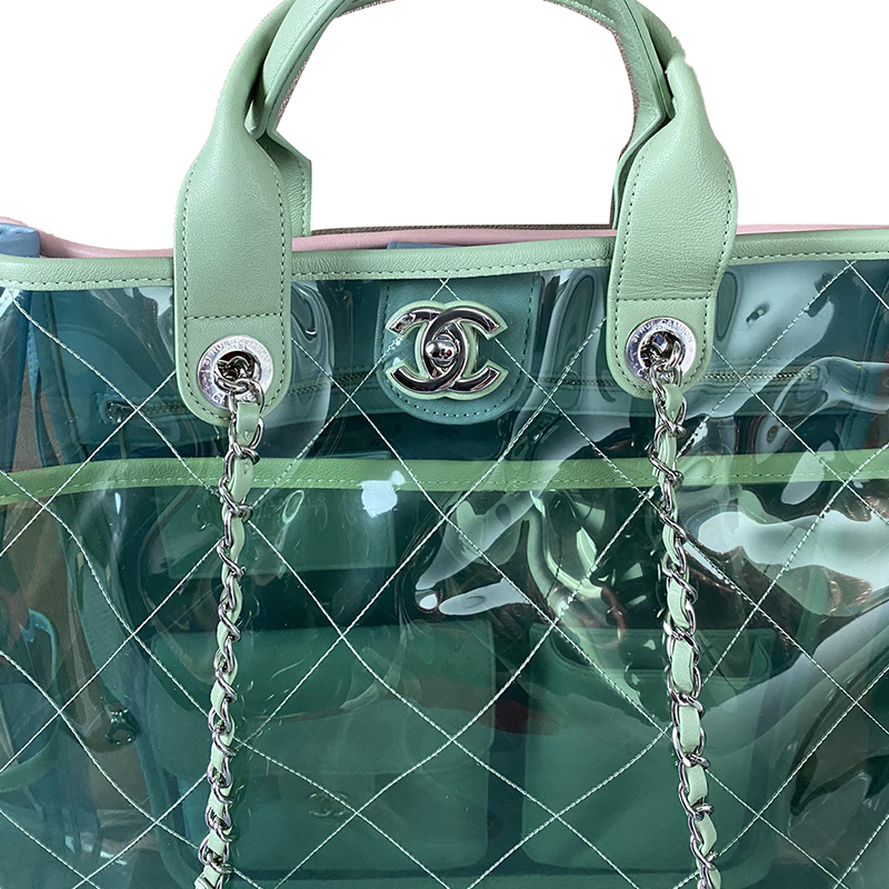 【春节不打烊】chanel/香奈儿 女士手提包 香奈儿透明pvc tote包ah