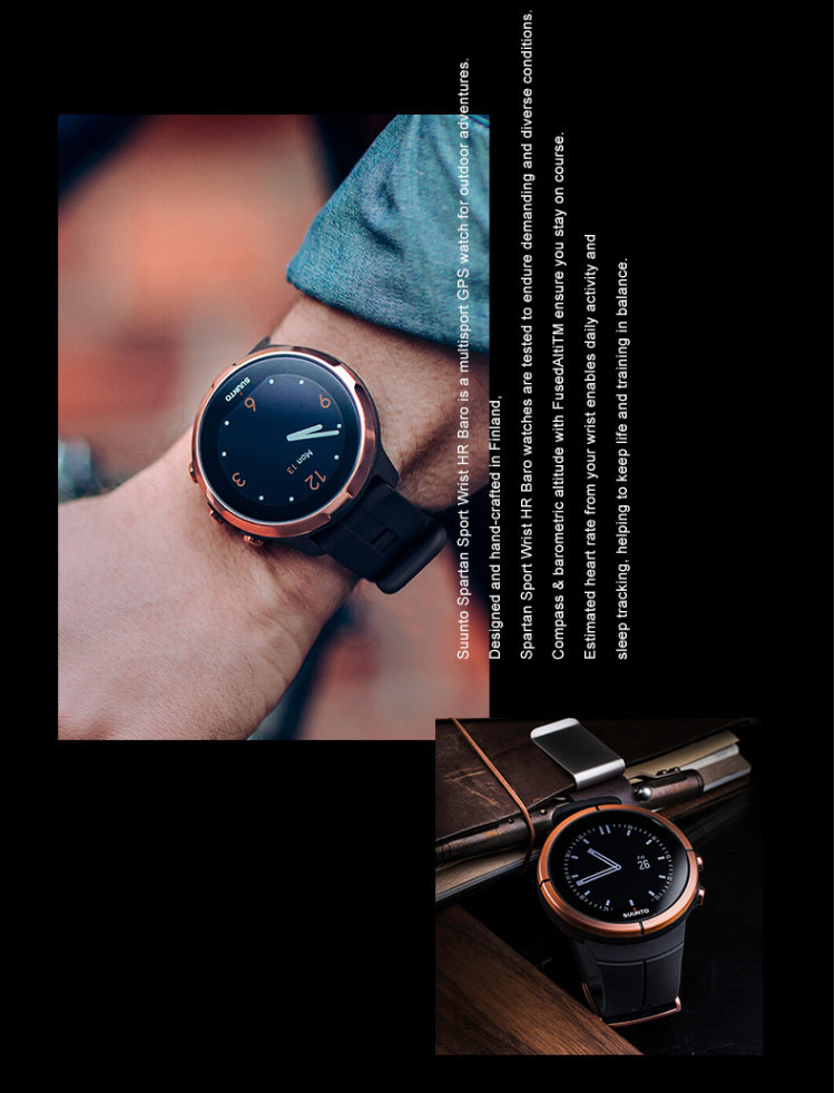 SUUNTO/颂拓 手表 SPARTAN SPORT WHR BARO 斯巴达彩屏智能户外光电心率 BARO黄色SS050001000