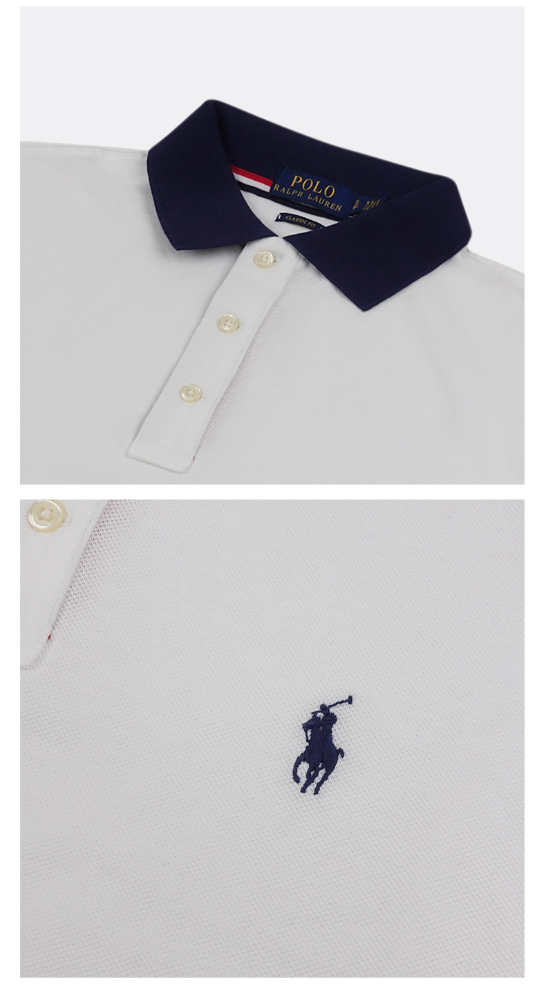 【包税】polo ralph lauren/拉夫劳伦马球 男士小马标撞色领短袖polo