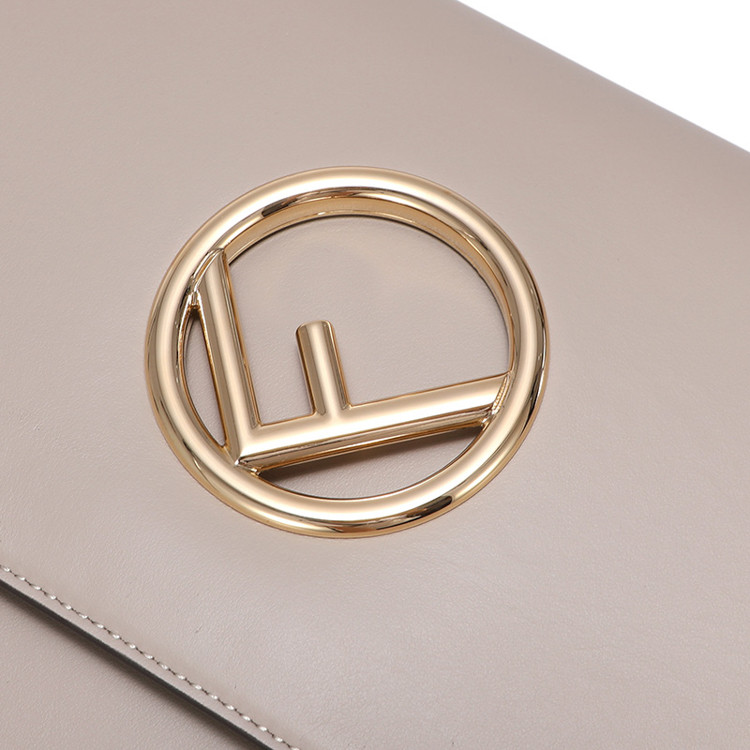 【包邮包税】fendi/芬迪 女包 字母f 女士淡粉色皮