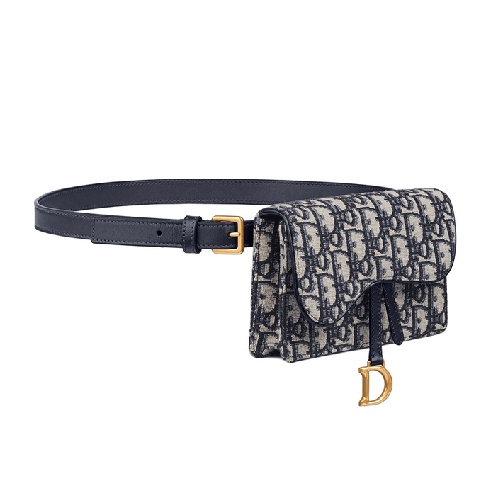 christian dior/christian dior oblique 印花马鞍腰包