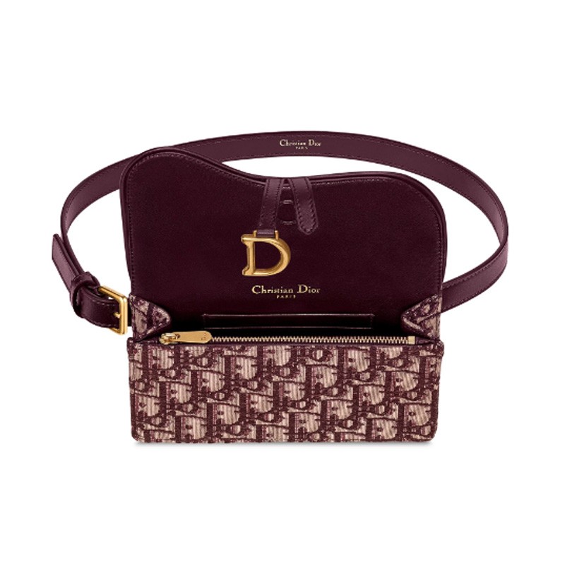 christian dior/christian dior oblique 印花马鞍腰包