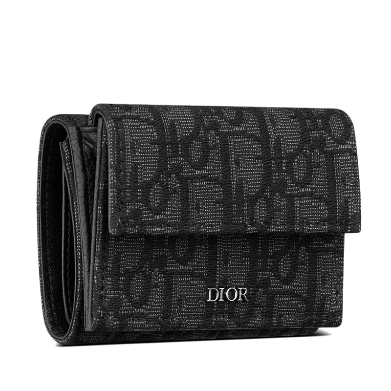 【dior迪奥 钱包】【包税】dior/迪奥 21春夏新款 男士黑色oblique