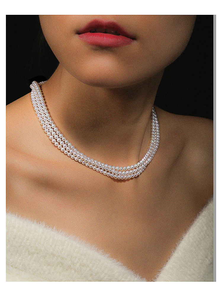 kaykelly/kaykelly 天然海水akoya珍珠项链