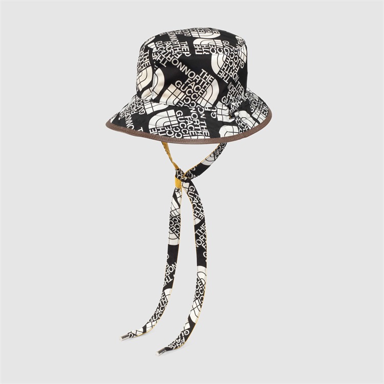 合作款】gucci/古驰 the north face x gucci联名系列绑带式尼龙帽