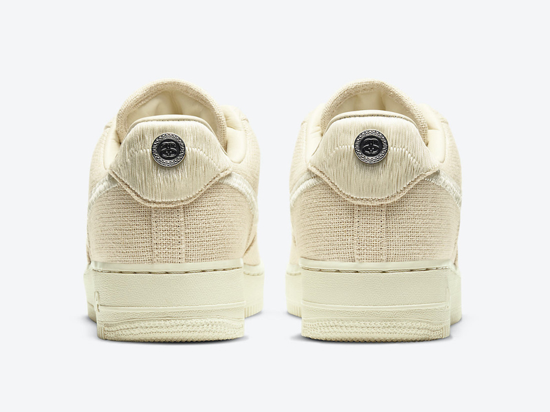 nike/耐克 air force 1 stussy联名 男女同款 af1 米白 情侣低帮 空军