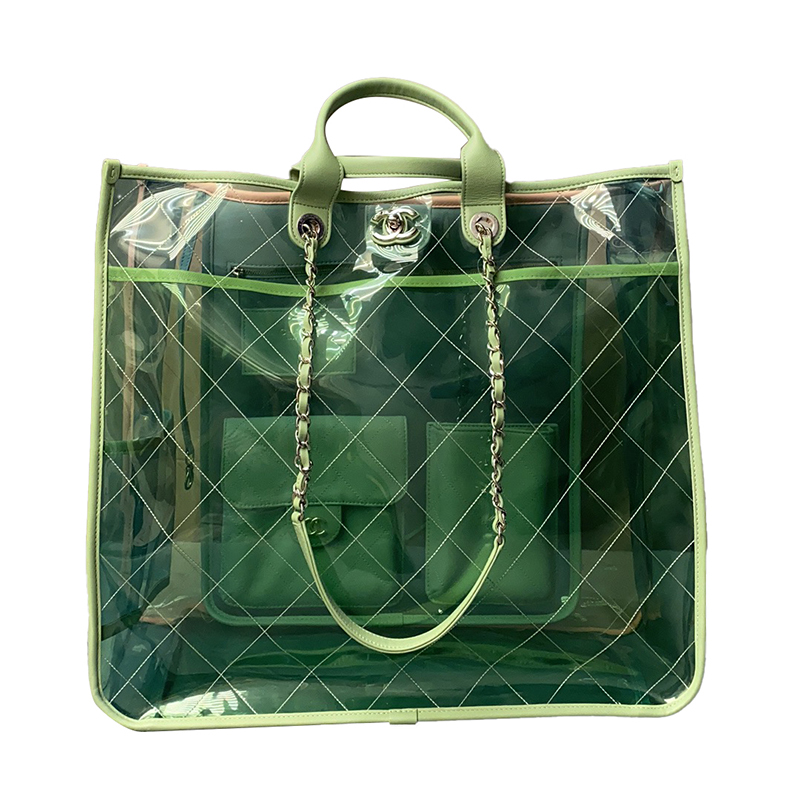 【春节不打烊】chanel/香奈儿 女士手提包 香奈儿透明pvc tote包ah