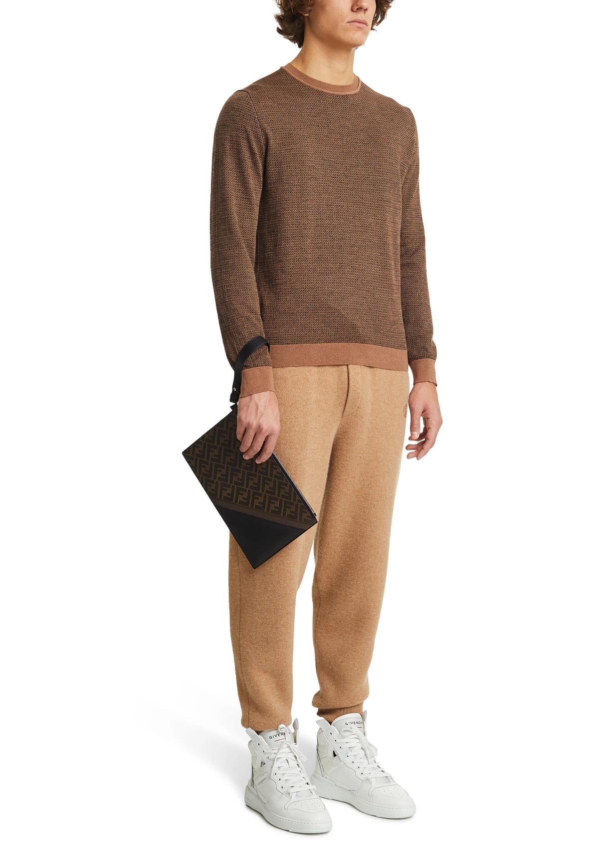 【包邮包税】 fendi芬迪 21年春夏 男士 针织衫 pull col rond ff all