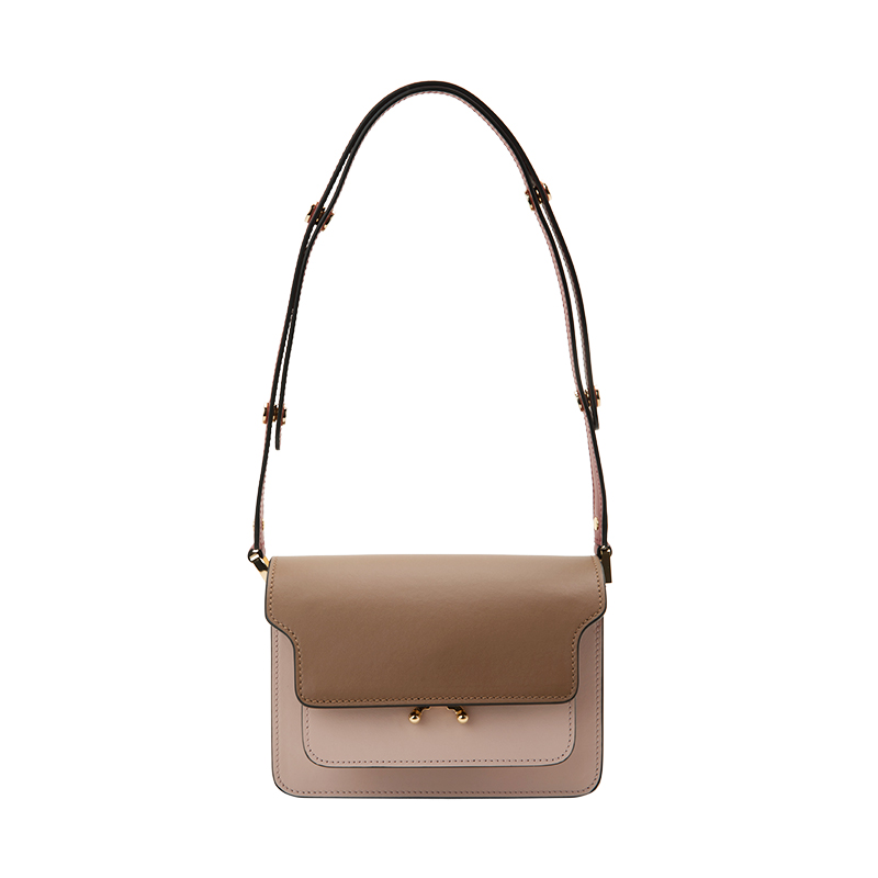 【21春夏新品】marni/玛尼牛皮革材质女士经典款单肩包斜跨包风琴 