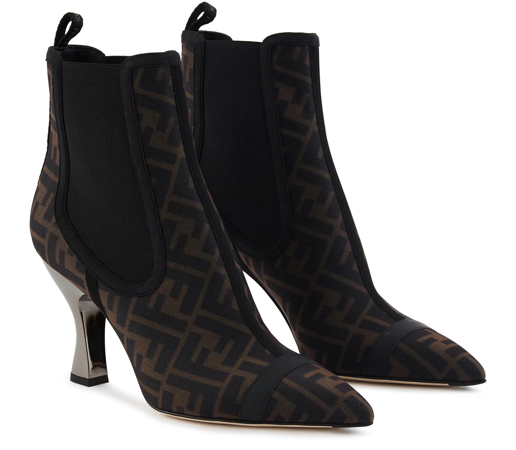 【包邮包税】 fendi芬迪 21年春夏 女士 短靴 bottines a talons ff