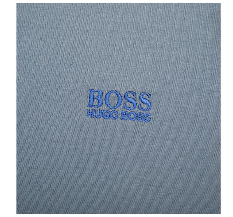 【国内现货】【21春夏新品】HUGO BOSS/雨果博斯 纯棉材质翻领男士短POLO