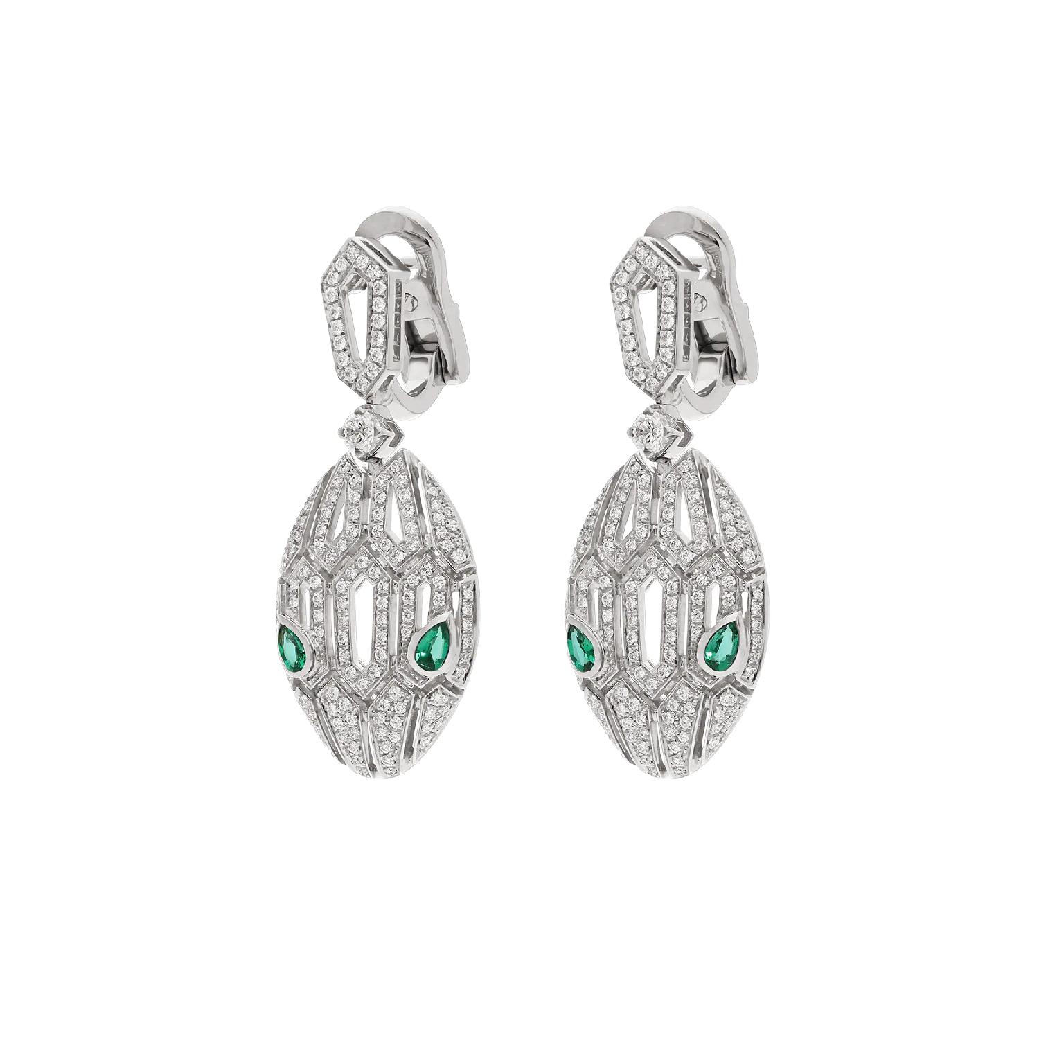 【包邮包税】 bvlgari宝格丽 21年春夏 男士 耳环 serpenti boucles d