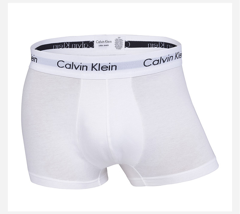 【爆款主推现货秒发】CalvinKlein/卡尔文·克莱因男士平角四角裤三条装