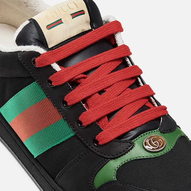 古驰男鞋 休闲运动鞋 绒面革screener男款休闲运动鞋平底鞋板鞋【正品