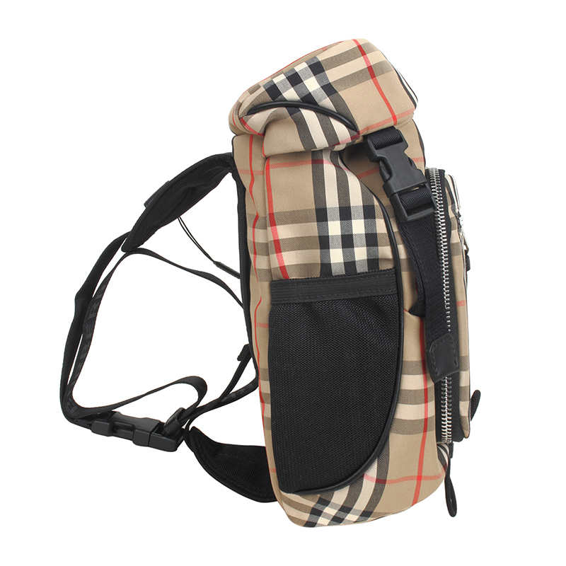 burberry/博柏利 男款织物单肩斜挎包腰包典藏米色格纹 8014430