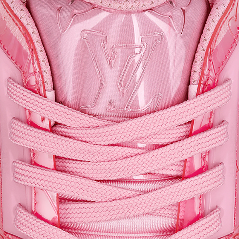 louis vuitton/路易威登 粉色材料混合 lv trainer男士运动鞋1a8kjk