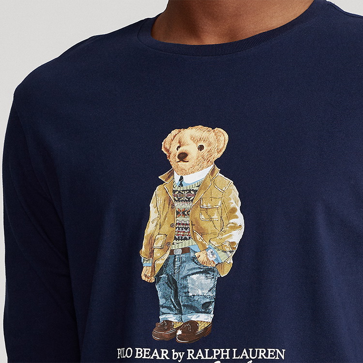 拉夫劳伦poloralphlauren男装2021年春季定制修身版型polo小熊t恤