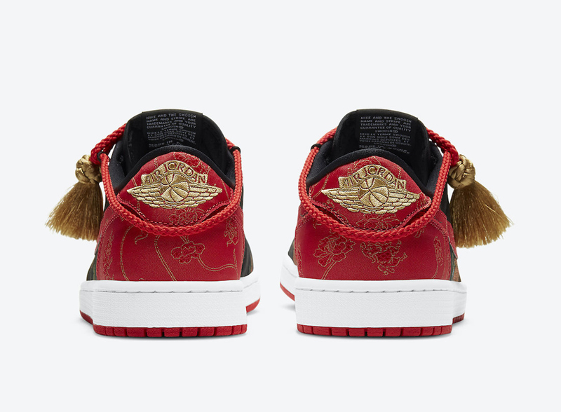 nike/耐克 air jordan 1 low cny 男女同款 aj1 中国年 黑红金 低帮