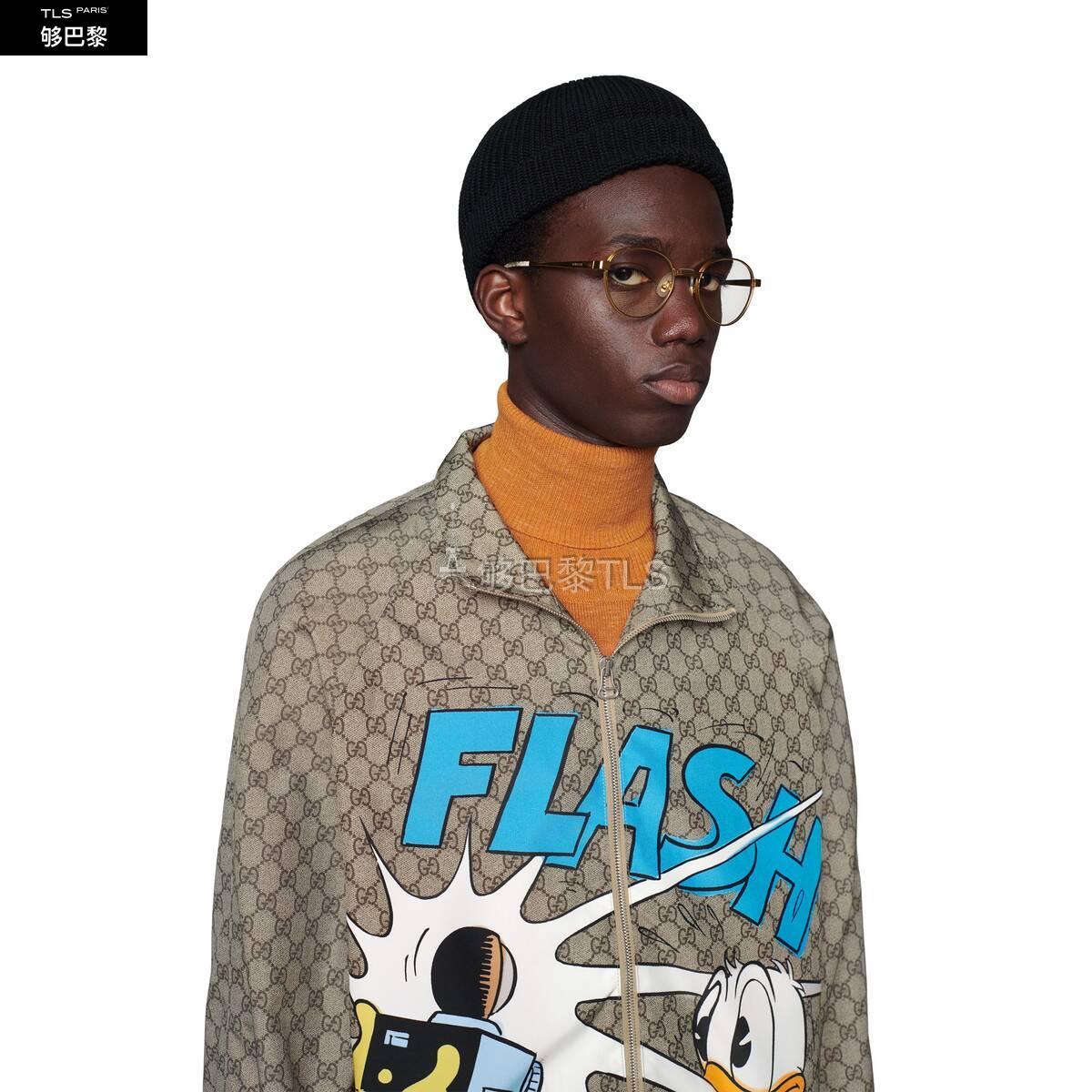 【包邮包税】 gucci古驰 21年春夏 男士 disney x gucci唐老鸭印花gg