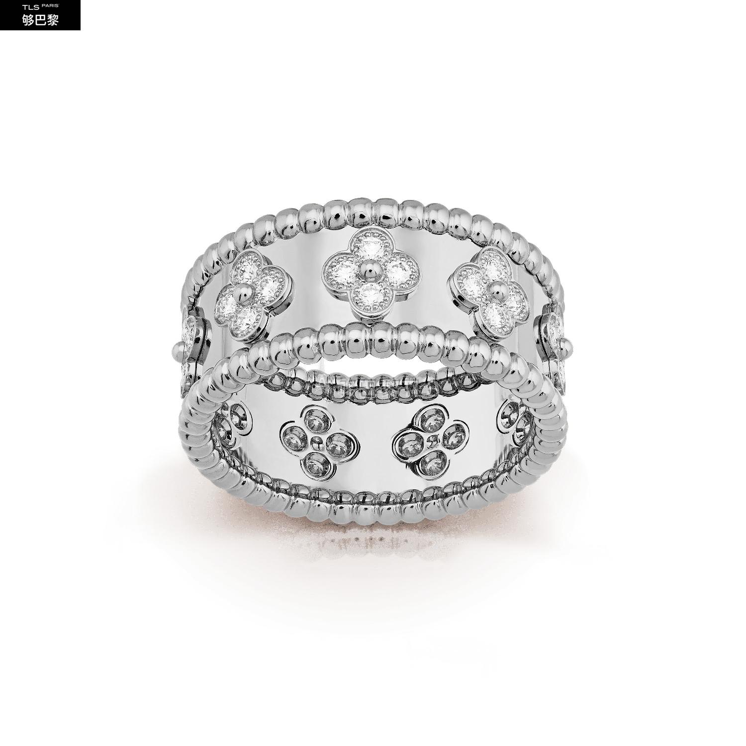 【包邮包税】 vca梵克雅宝 21年春夏 女士 戒指 perlee四叶幸运图案