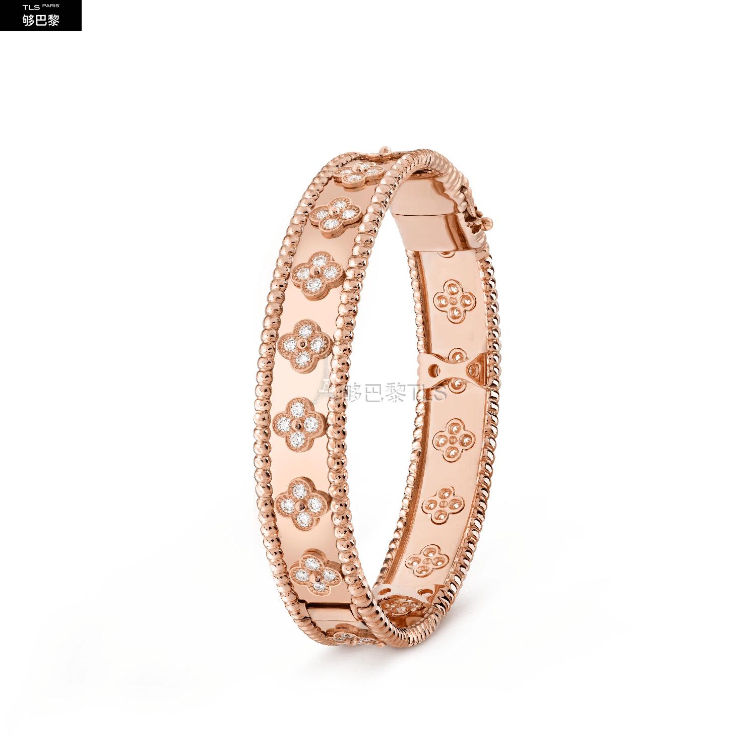 vca梵克雅宝 21年春夏 女士 手镯 perlee clovers手镯,小号款式 vcar