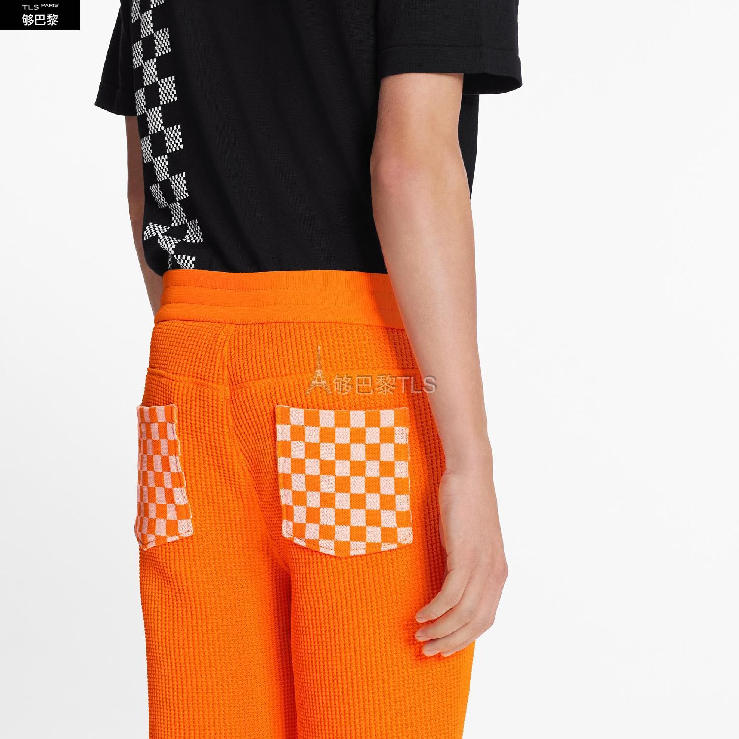 【包邮包税】 lv路易威登 21年春夏 男士 短裤 damier 口袋华夫格短裤