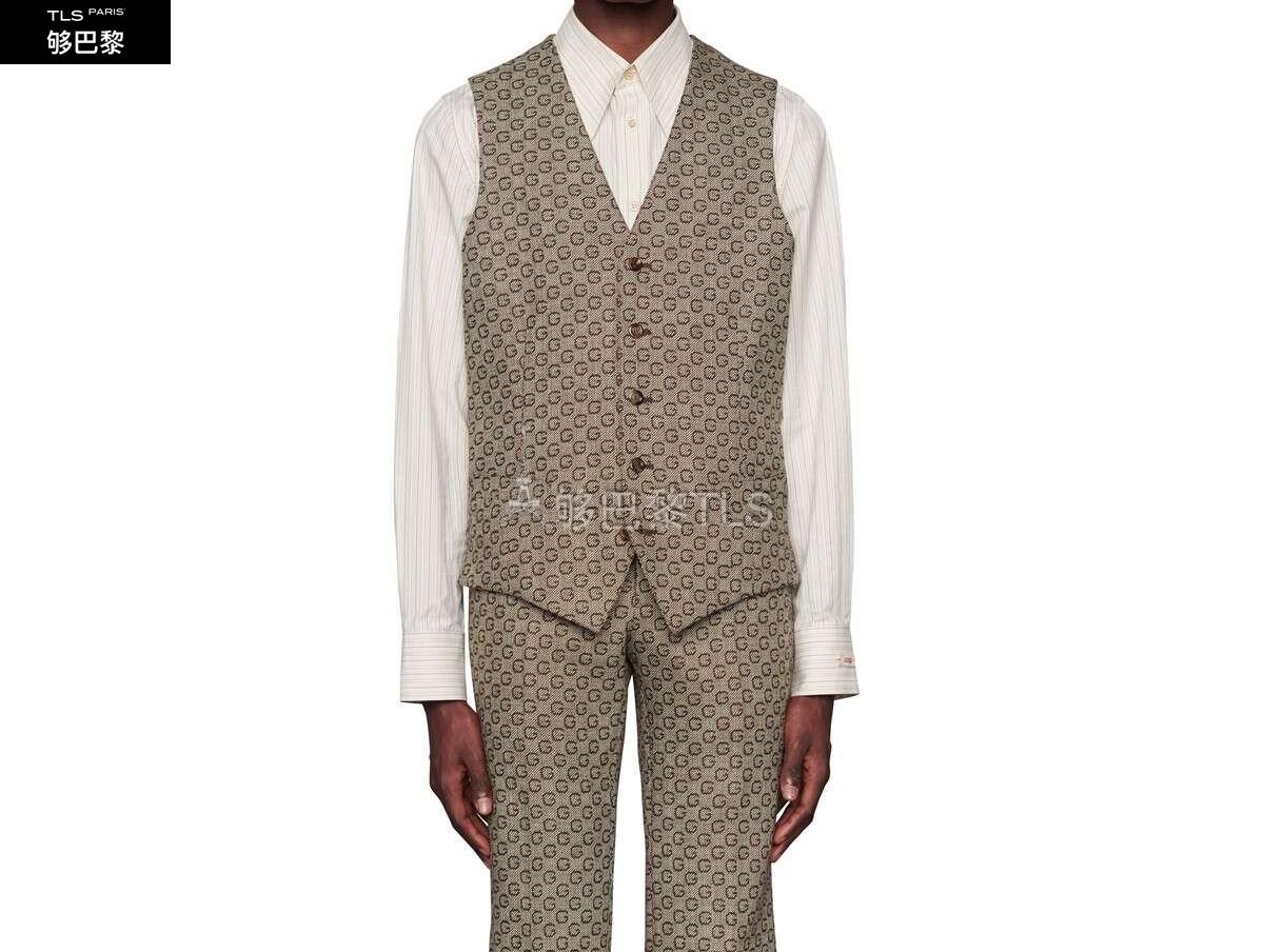 【包邮包税】 gucci古驰 21年春夏 男士 g提花羊毛马甲 644362 zafvn